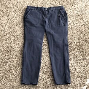 torrid Signature Pants Trouser Slacks Cotton Stretch Blue Plus SZ 16